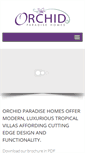 Mobile Screenshot of orchidparadisehomes.com